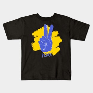 Peace Ukraine Kids T-Shirt